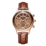 Leather Waterproof quartz watch - EX-STOCK Canada