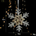 Christmas Decorations Sequins Acrylic Transparent Pendant - EX-STOCK CANADA