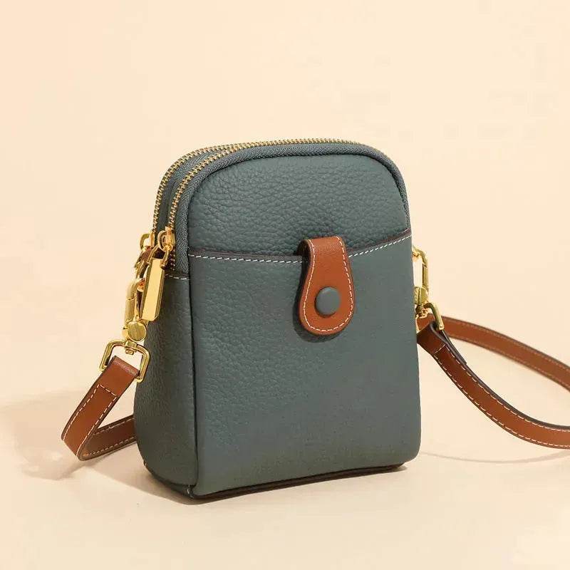 Lychee Pattern Mobile Phone Bag Small High Quality Leather Crossbody Bags For Women Wallet - EX-STOCK Canada