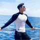 Workout Clothes Contrast Color Slim Fit T-shirt Men - EX-STOCK CANADA