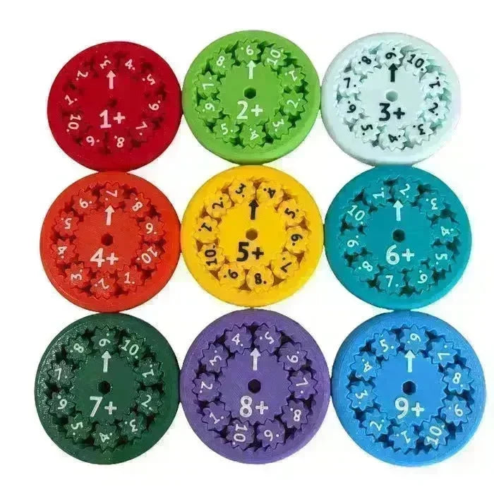 Math Fidget Spinners Fingertip Puzzle Toys Games Math Operations Math Multiplication Games Montessori Activity Educational Learning Toys - EX-STOCK CANADA