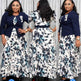 2pcs Fashion floral Print Blazer dress suit - EX-STOCK CANADA