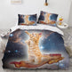 White Cute Cat Bedding Set Girl Ladies Bedroom Comfort Duvet Cover EX-STOCK Canada 
