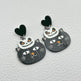 Halloween Day Ornament Colorful Ghost Eyes Funny Acrylic Earrings For Women - EX-STOCK Canada