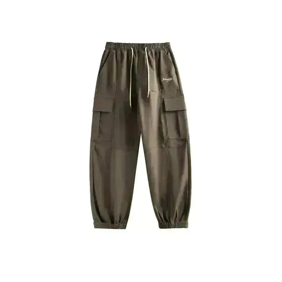 Autumn Outdoor Retro Pocket Overalls Men's Loose Straight Casual Cargo Pant - EX-STOCK CANADA