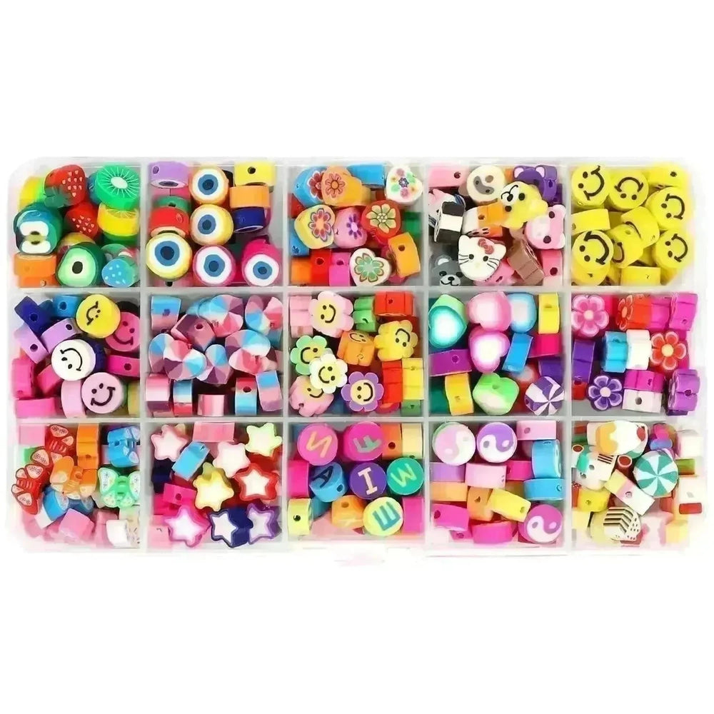24 Grid 480 PCs Colorful Polymer Clay Beaded Set DIY Bracelet - EX-STOCK CANADA
