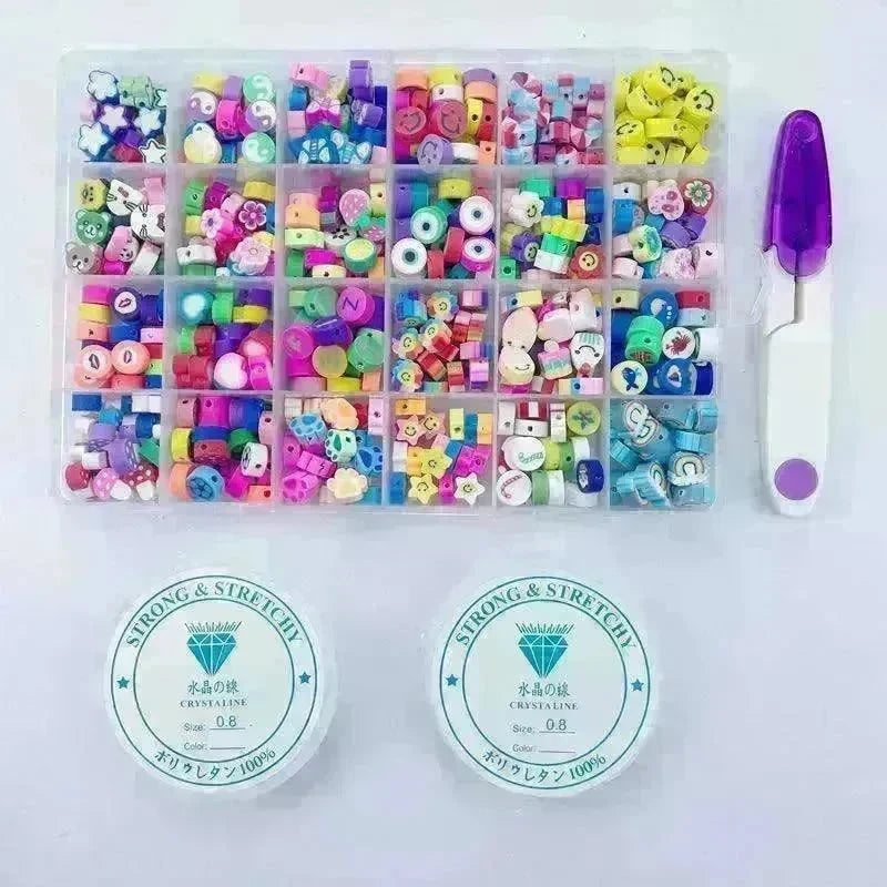 24 Grid 480 PCs Colorful Polymer Clay Beaded Set DIY Bracelet - EX-STOCK CANADA