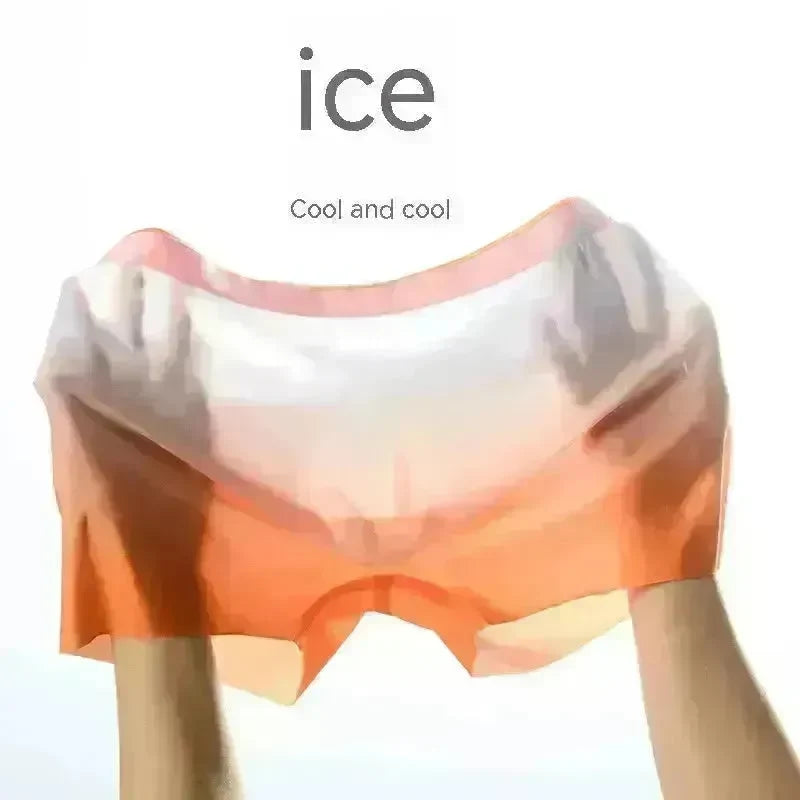 Ice Silk Men's Breathable Full Seamless Boxer Brief Pant underwear - EX-STOCK CANADA
