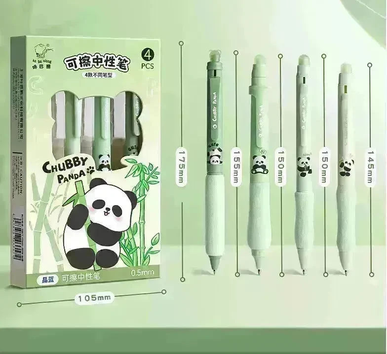 Cartoon Chubby Panda Erasable Pen for School Children - EX-STOCK CANADA