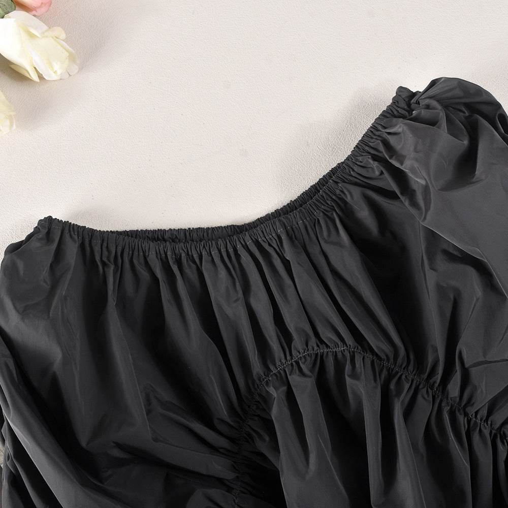 Street Cool Trendy Wrinkle Elastic Waist Irregular Loose Skirt - EX-STOCK Canada