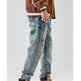 American Print Denim Casual jeans pant Loose Straight Dad Trousers For Men - EX-STOCK Canada