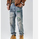 American Print Denim Casual jeans pant Loose Straight Dad Trousers For Men - EX-STOCK Canada