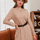 Autumn Winter Round Neck Mini Knitted Wool Sweater Dress - EX-STOCK Canada
