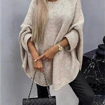 Oversized Fashion Knitted Fleece Pullover Sweater tops for Fall Winter - EX-STOCK Canada