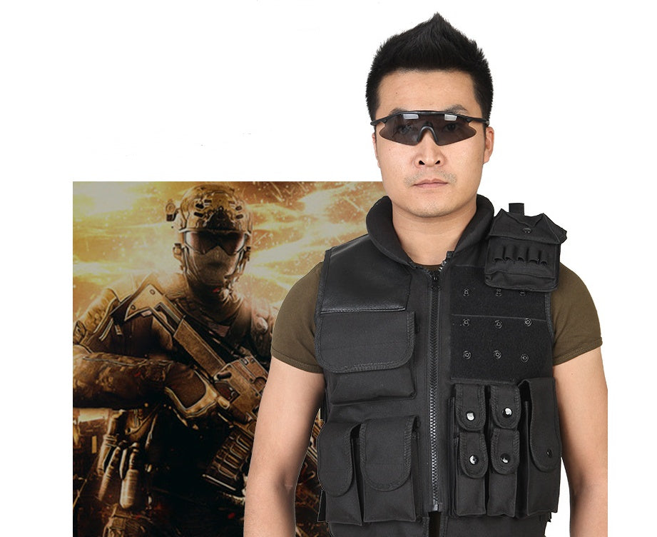 Tactical Vest Black Mens Military Hunting Vest EX-STOCK Canada 