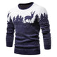 Christmas deer Knit Cashmere sweater for men - EX-STOCK Canada