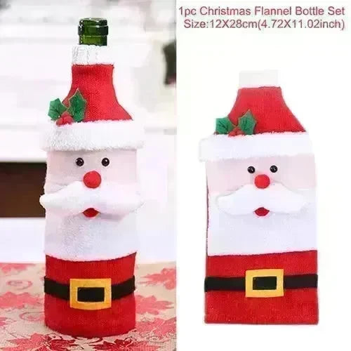 Christmas Decorations Christmas Wine Bottle Socks - EX-STOCK CANADA