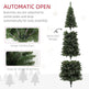 7ft Artificial Pencil Christmas Tree With 980 Branches, Pinecones, Metal Stand, Realistic Xmas Tree For Home EX-STOCK Canada 