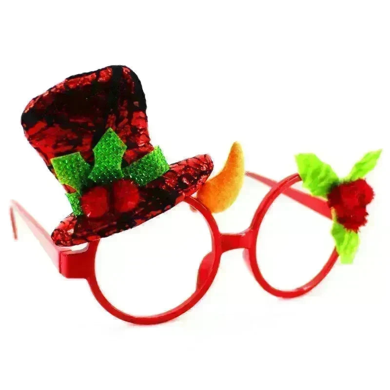 Christmas glasses frame Christmas party supplies Christmas gifts Christmas decorations glasses Santa glasses - EX-STOCK CANADA