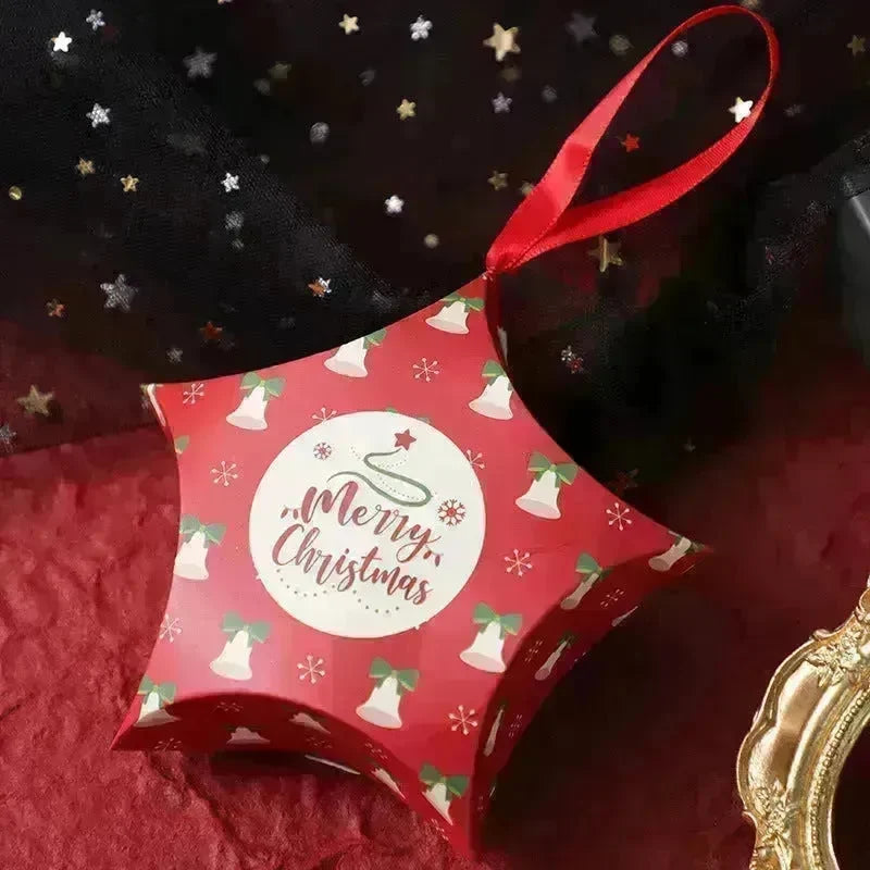 Christmas Gift Boxes Santa Claus Candy Box Star Shape Merry Christmas Boxes Bags for Home New Year Xmas Decor Kids Gifts - EX-STOCK CANADA
