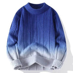 Fall Winter Gradient High-grade woolen Pullover Sweater for Men - EX-STOCK Canada