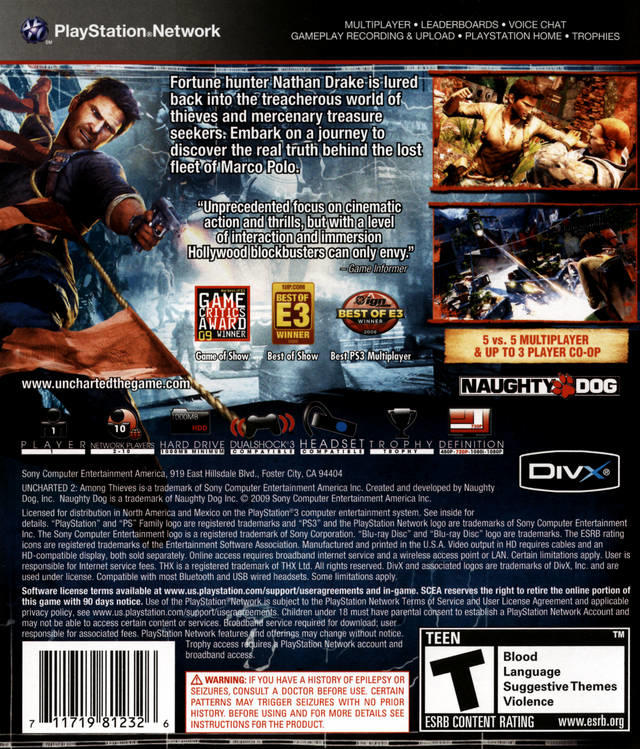 UNCHARTED 2 - PARMI LES VOLEURS 