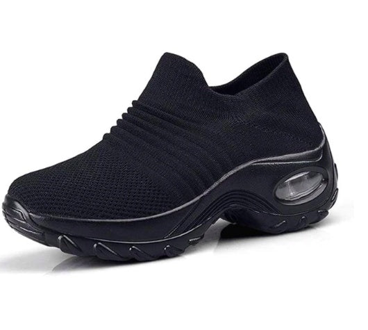 Casual Fashionable Socks Mesh Sneakers No tie sneakers women EX-STOCK