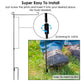 1Pc Garden Flag Stand Flagpole Weatherproof Wrought Iron Coated Yard Flag Holder For Yard Flag Party Banner Fits 11.8x17.7in Flag For Christmas Halloween Outdoor Decoration - EX-STOCK Canada