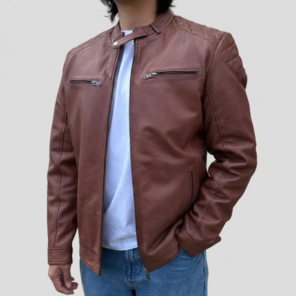 BOL Men's Alvin Lambskin Leather Jacket 