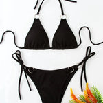 Sexy Bikini Set Summer Side Tie Thong Bandage Style Swimsuit Womens Clothing - EX-STOCK CANADA