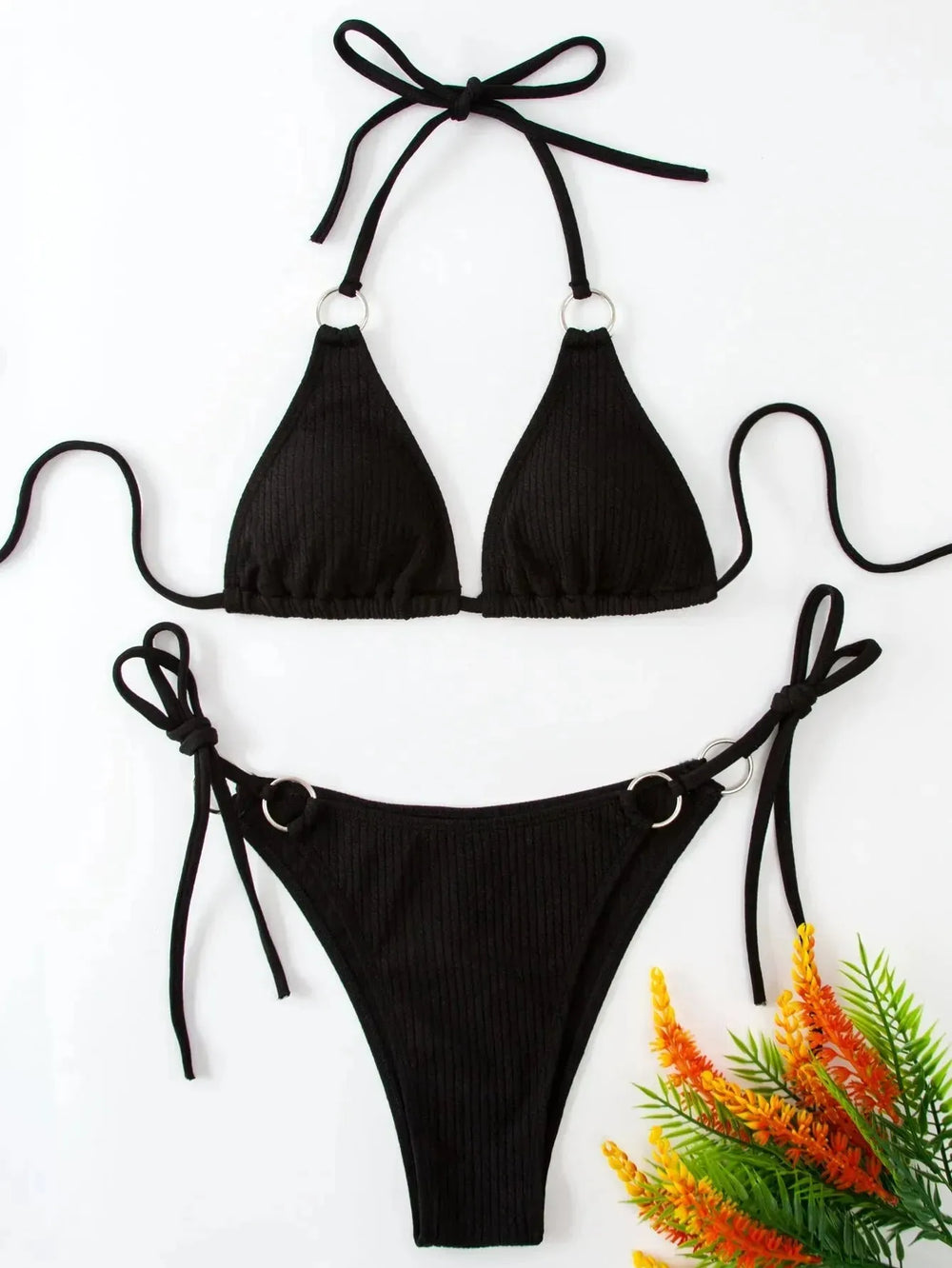 Sexy Bikini Set Summer Side Tie Thong Bandage Style Swimsuit Womens Clothing - EX-STOCK CANADA