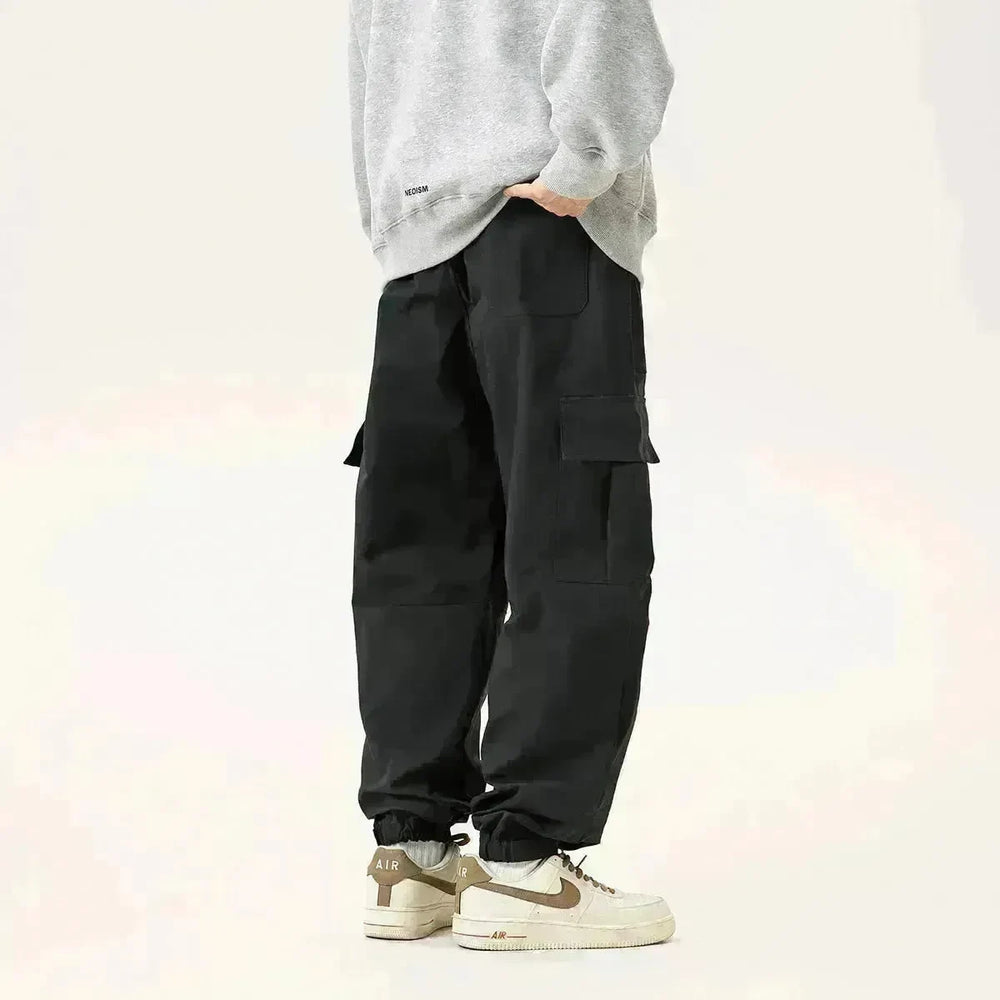 Autumn Outdoor Retro Pocket Overalls Men's Loose Straight Casual Cargo Pant - EX-STOCK CANADA