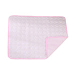 Pet Ice Silk Cooling Mat for Dogs & Cats – Breathable, Anti-Slip Summer Pad pink