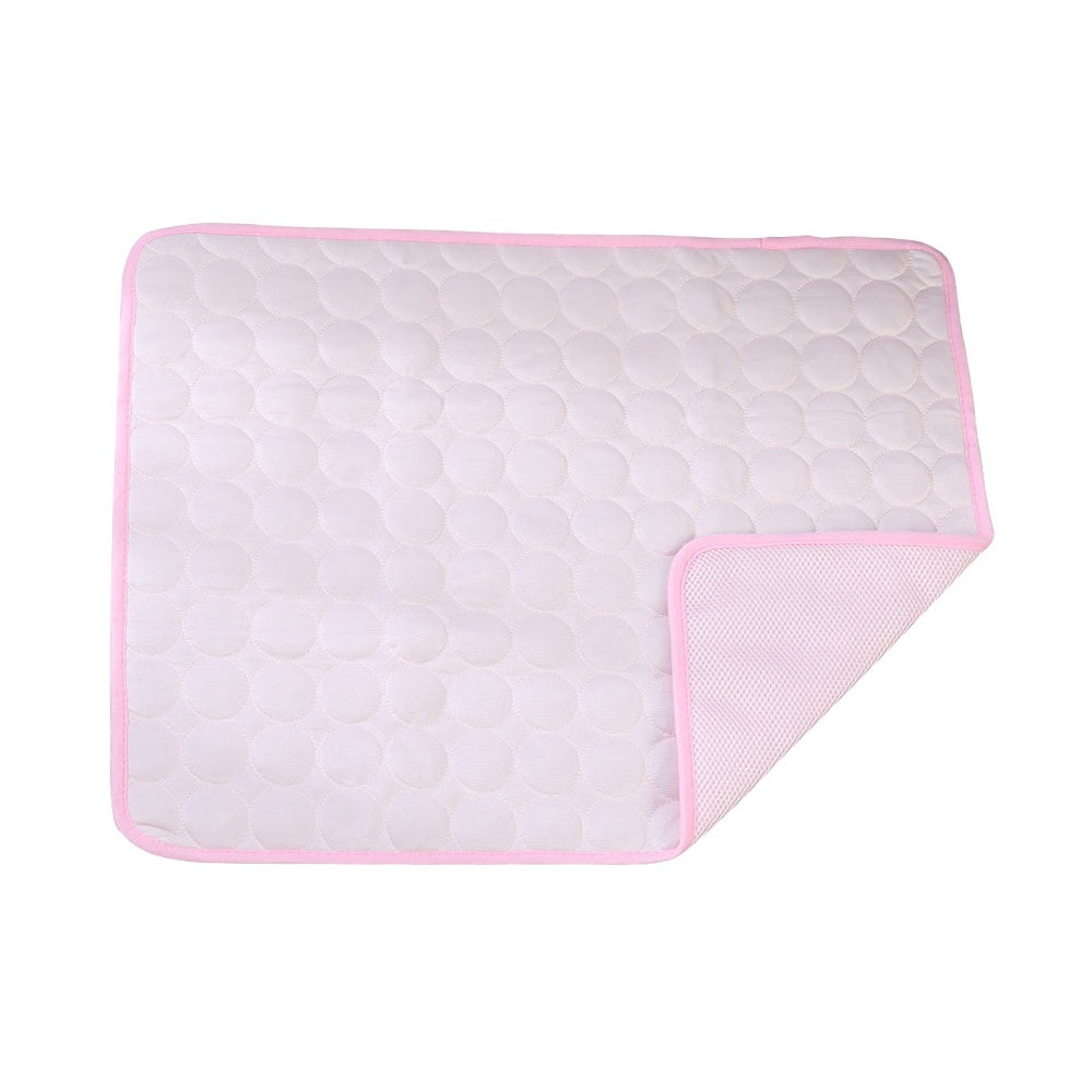 Pet Ice Silk Cooling Mat for Dogs & Cats – Breathable, Anti-Slip Summer Pad pink