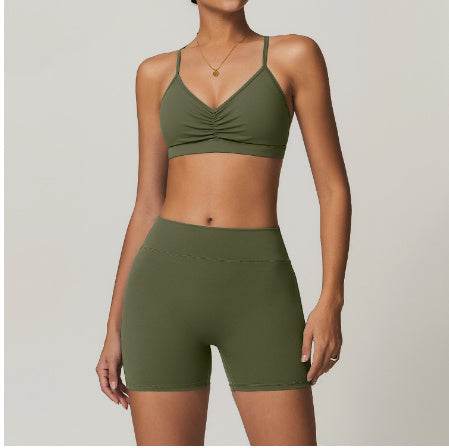 2pcs Yoga Outfit set Sport Fitness Workout Gym wear for women - EX-STOCK Canada