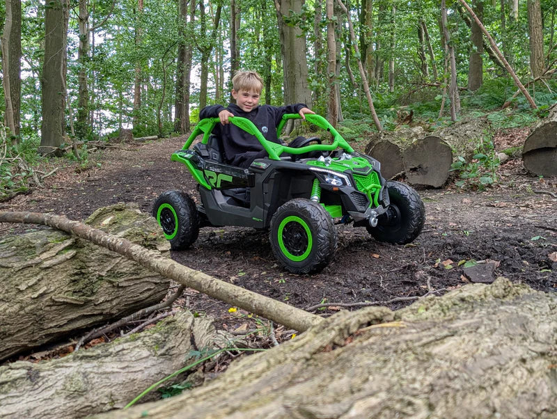 2026 2X24V CAN AM MAVERICK 4X4 2 Seater DELUXE Kids Ride On Car with Remote Control 