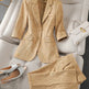 Half Sleeve Blazer And Pant Suit Ladies Women Female Jacket pant suit for women - EX-STOCK CANADA