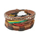 Multilayer Hemp Rope Beaded Bracelet for men and women - EX-STOCK CANADA
