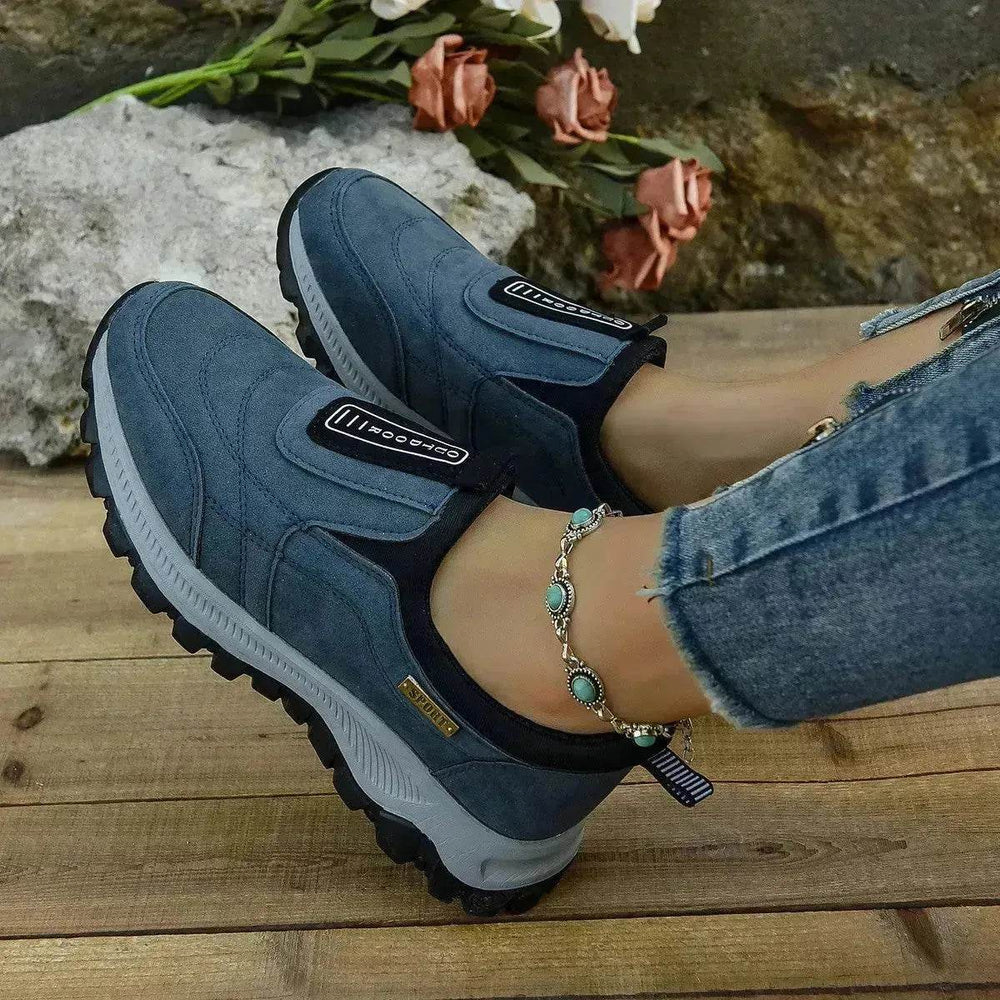 Outdoor Slip-on Sports Shoes Comfortable Walking Running Platform Sneakers for Women - EX-STOCK Canada