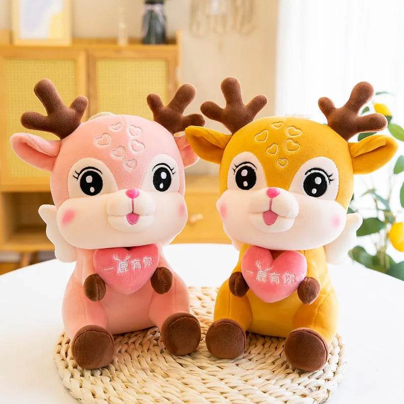 Cute Sika Deer Plush Toy Rag Doll Sleeping Pillow - EX-STOCK Canada