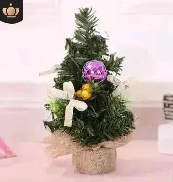 Christmas Ornaments Tree 20cm Mini Christmas Decoration Tree Christmas Day Mall Decoration Desktop Ornaments Small Tree - EX-STOCK CANADA