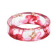 New dried flower resin ring Sen Xiao small  handmade flower gold foil color Epoxy ring - EX-STOCK CANADA