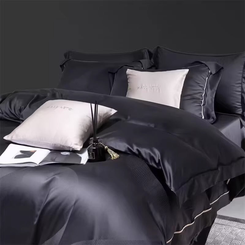 160S Horse Cotton Jacquard Four Piece Set Cotton Bed Sheet And Duvet Cover EX-STOCK Canada 