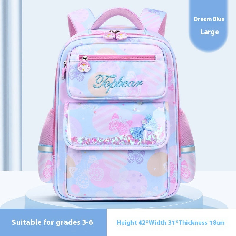 Cute Cartoon Large Capacity Spine Protection Children's Load Reducing Schoolbags EX-STOCK