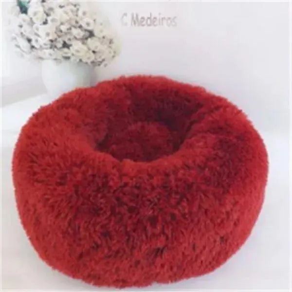 Round Long Hairy Autumn And Winter Nest Pad Cat Mattress - EX-STOCK CANADA