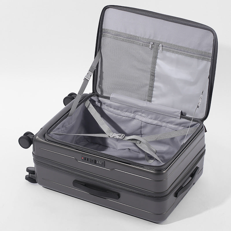 Front Open Luggage 20-inch Boarding Drop-resistant Trolley Case Extended Luggage Case | EX-STOCK Canada 