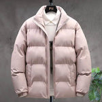 Winter Cotton padded Velvet Thick Stand Collar Rain Puffer Jacket for men - EX-STOCK Canada