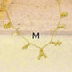 26 Bamboo Letter Necklace Starfish Shell Necklace for Women - EX-STOCK CANADA