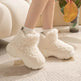 Winter Cashmere Snown Boots With 6cm Platform Warm Plus Velvet High-top Fleece Cotton Shoes Women Outdoor Indoor House Plush Shoes - EX-STOCK Canada