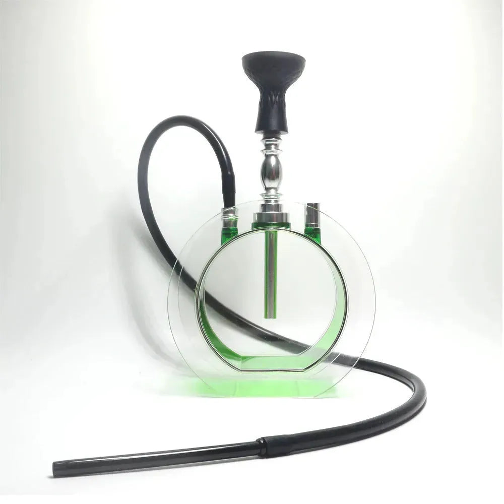 Acrylic round pot hookah set - EX-STOCK CANADA